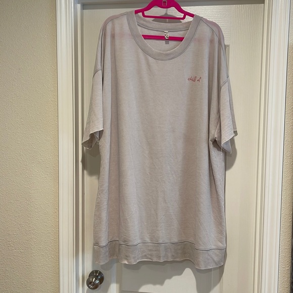 Free People Chill Out Oversized Shirt size L - Picture 4 of 10